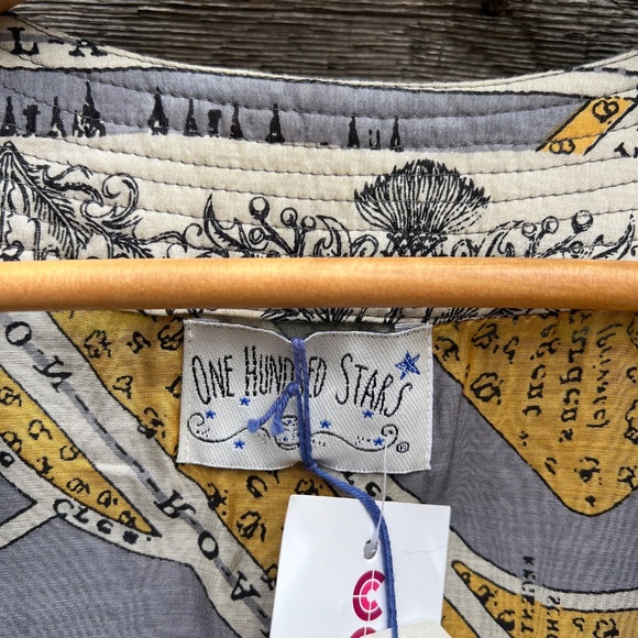 One Hundred Stars - Printed Kimono style blouse/jacket - One Size - Picture 4 of 8